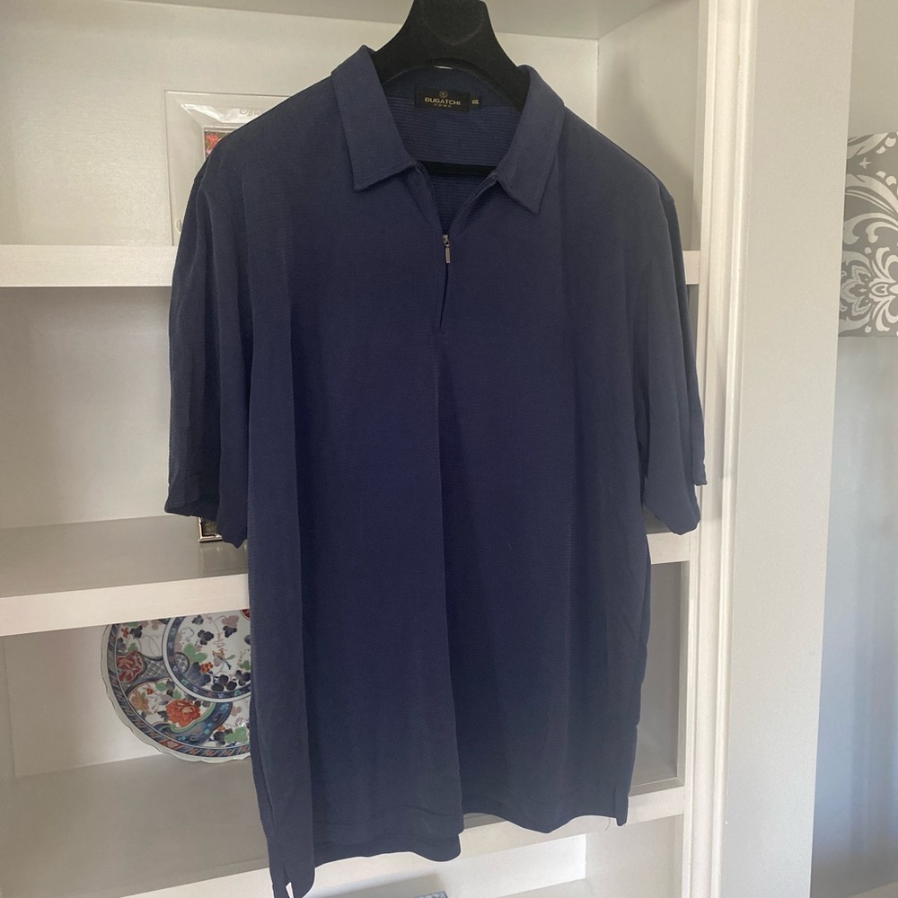 Bugatchi Navy Polo Shirt